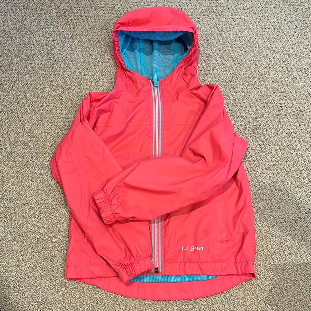 LL Bean girls rain jacket/windbreaker